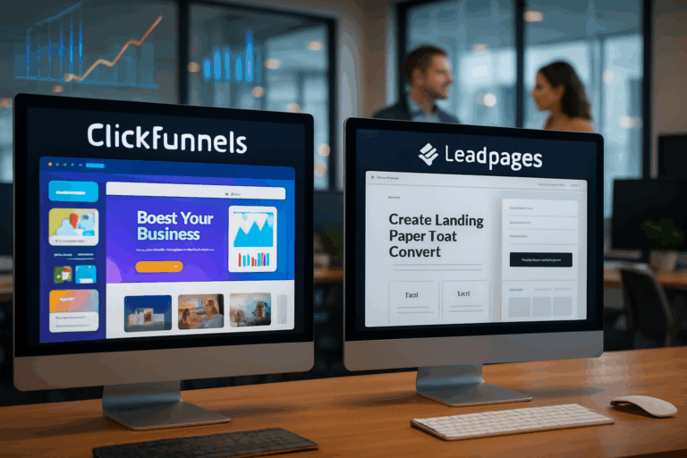 découvrez notre comparatif détaillé entre clickfunnels et leadpages pour vous aider à choisir la meilleure plateforme de création de landing pages. analysez les fonctionnalités, les tarifs et les avantages de chaque outil afin de maximiser votre stratégie marketing en ligne.