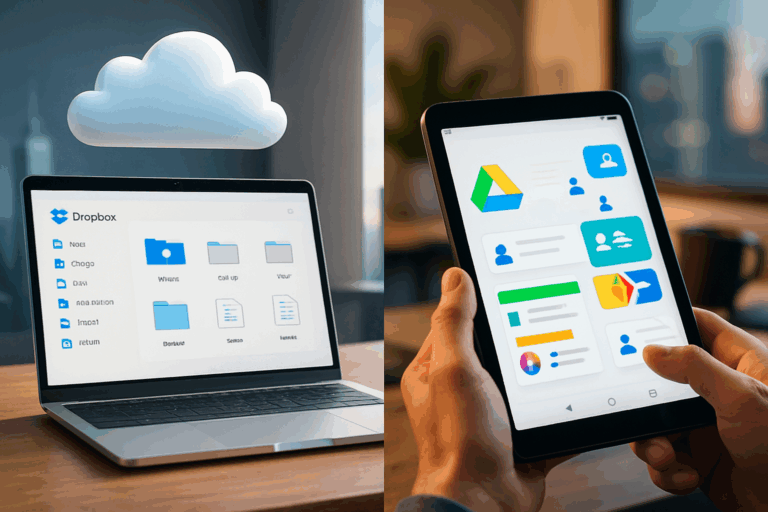 découvrez la confrontation entre dropbox et google drive, deux géants du stockage en cloud. comparez les fonctionnalités, la sécurité, et les prix pour déterminer lequel est le meilleur choix pour vos besoins. ne manquez pas notre analyse approfondie pour faire un choix éclairé.