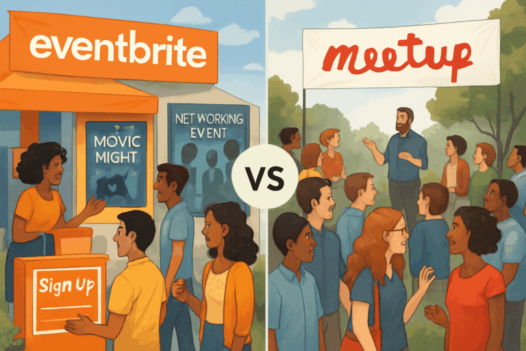 découvrez une analyse comparative entre eventbrite et meetup, deux plateformes populaires pour organiser des événements. explorez leurs fonctionnalités, avantages et inconvénients pour choisir celle qui répond le mieux à vos besoins d'organisation d'événements.