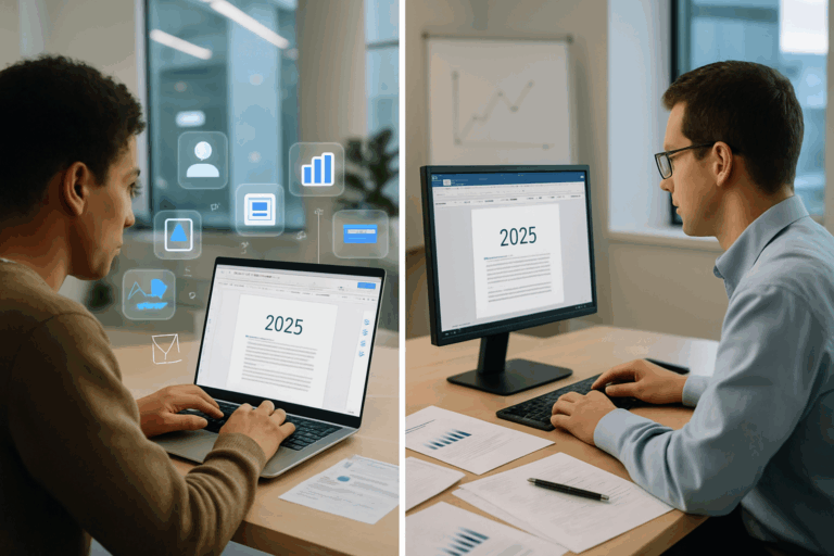 découvrez le comparatif complet entre google docs et microsoft word en 2025. analysez les fonctionnalités, la facilité d'utilisation et les performances des deux leaders du traitement de texte pour faire le meilleur choix selon vos besoins.