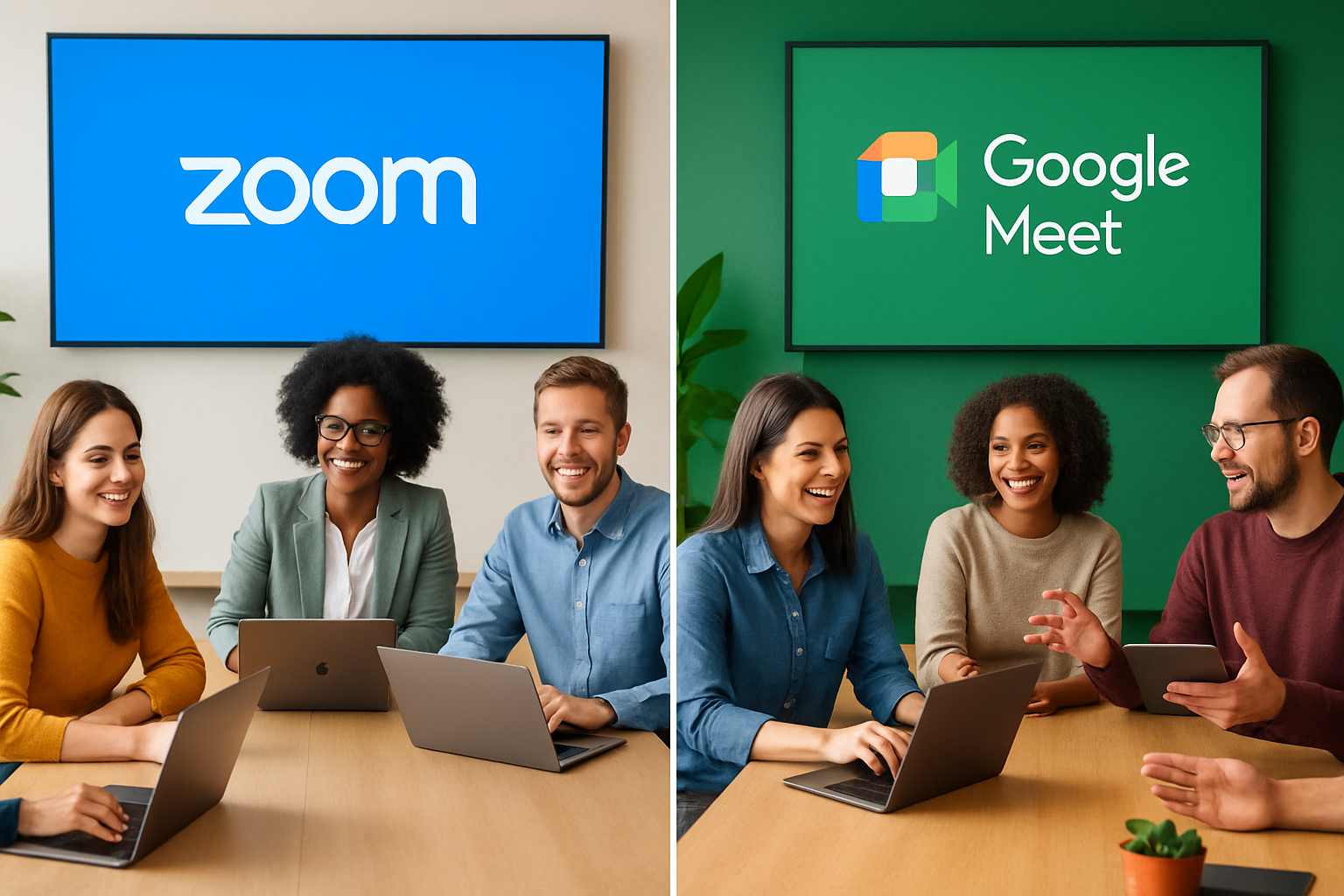 découvrez dans cet article une comparaison détaillée entre zoom et google meet, deux des outils de vidéoconférence les plus populaires. analysez les fonctionnalités, l'ergonomie, les tarifs et les performances pour déterminer quel outil répond le mieux à vos besoins de communication à distance.